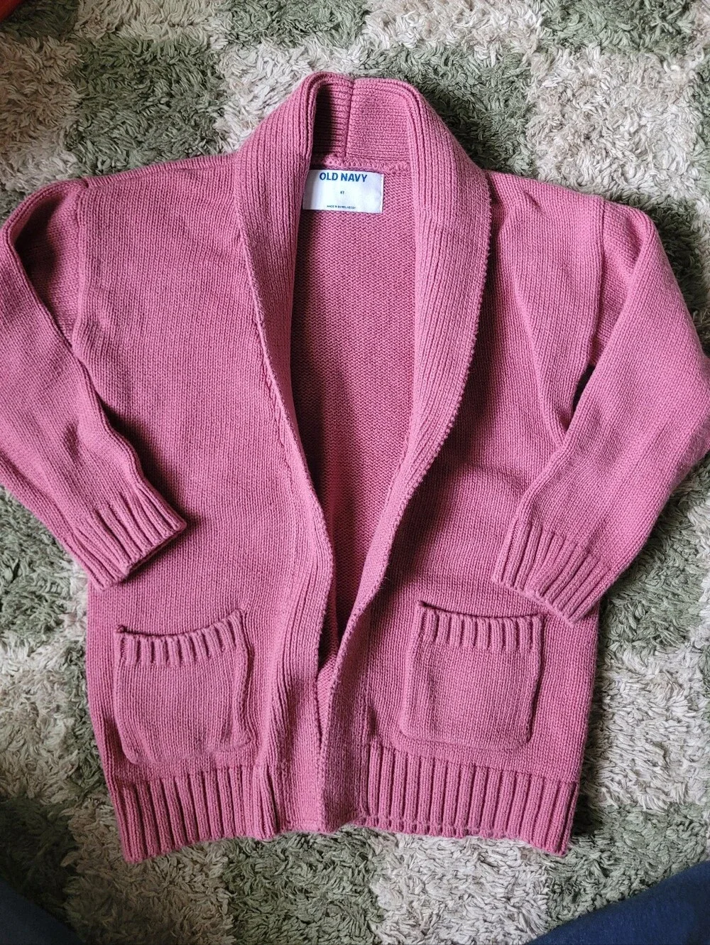 Girls Dusty Rose Cardigan